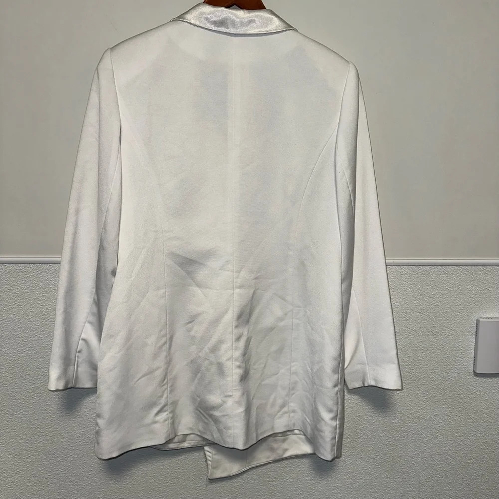 Vintage Women's Capri Blazer, White, Size 16 - Picture 6 of 7
